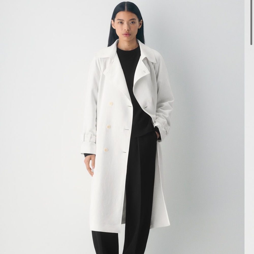 Aritzia Magnolia Trench Coat in Light Birch